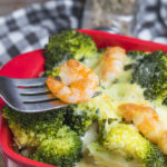 Shrimp pasta，Broccoli, shrimp